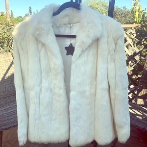 White Rabbit Fur Coat